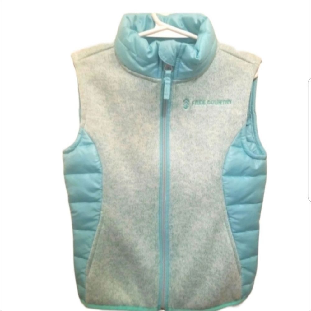 Free Country Vest Youth Girls Size 5/6 Fall Winter Fall